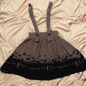 Disneys “Nightmare before Christmas” suspender skirt